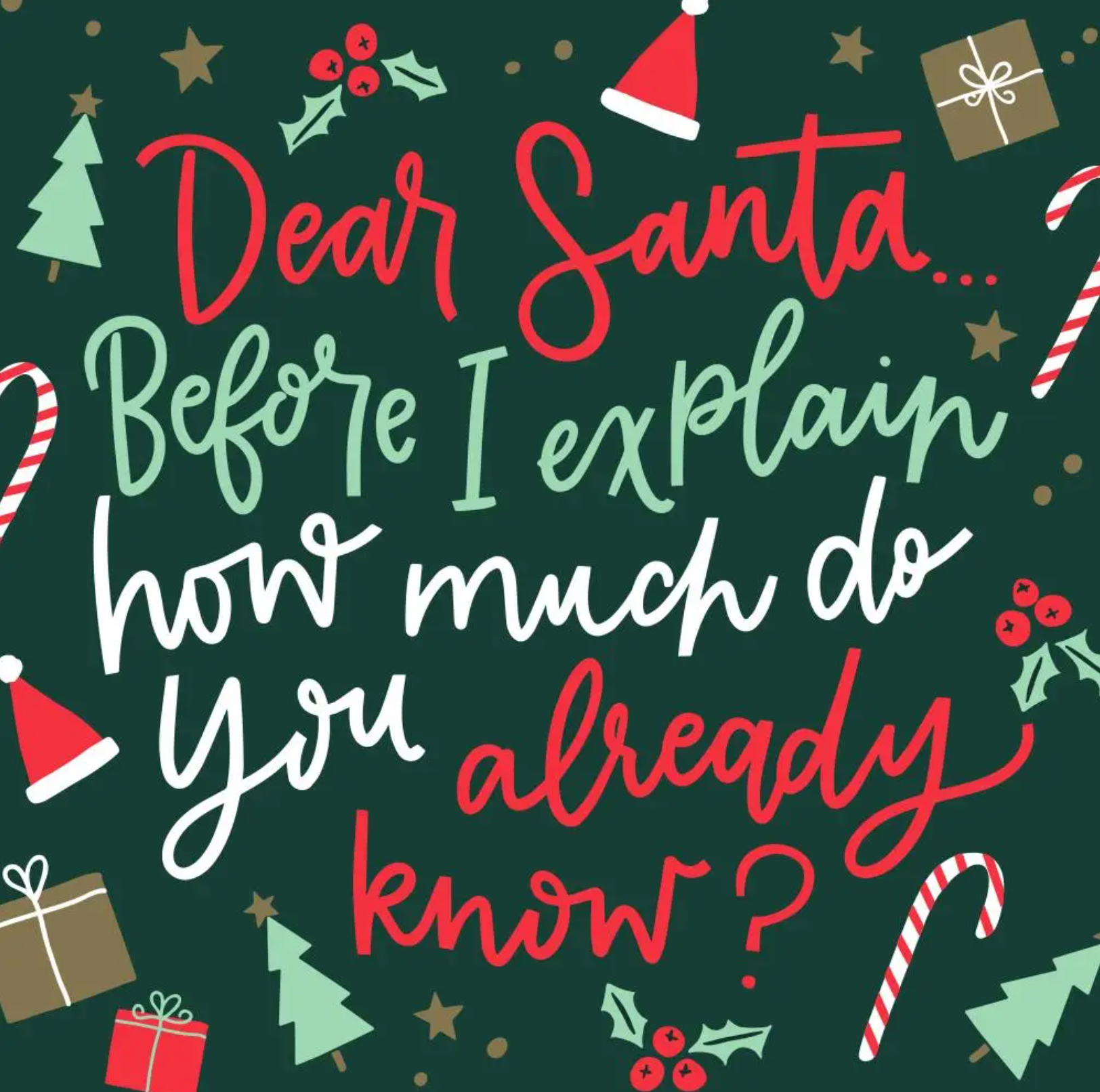 Dear Santa Christmas Napkins