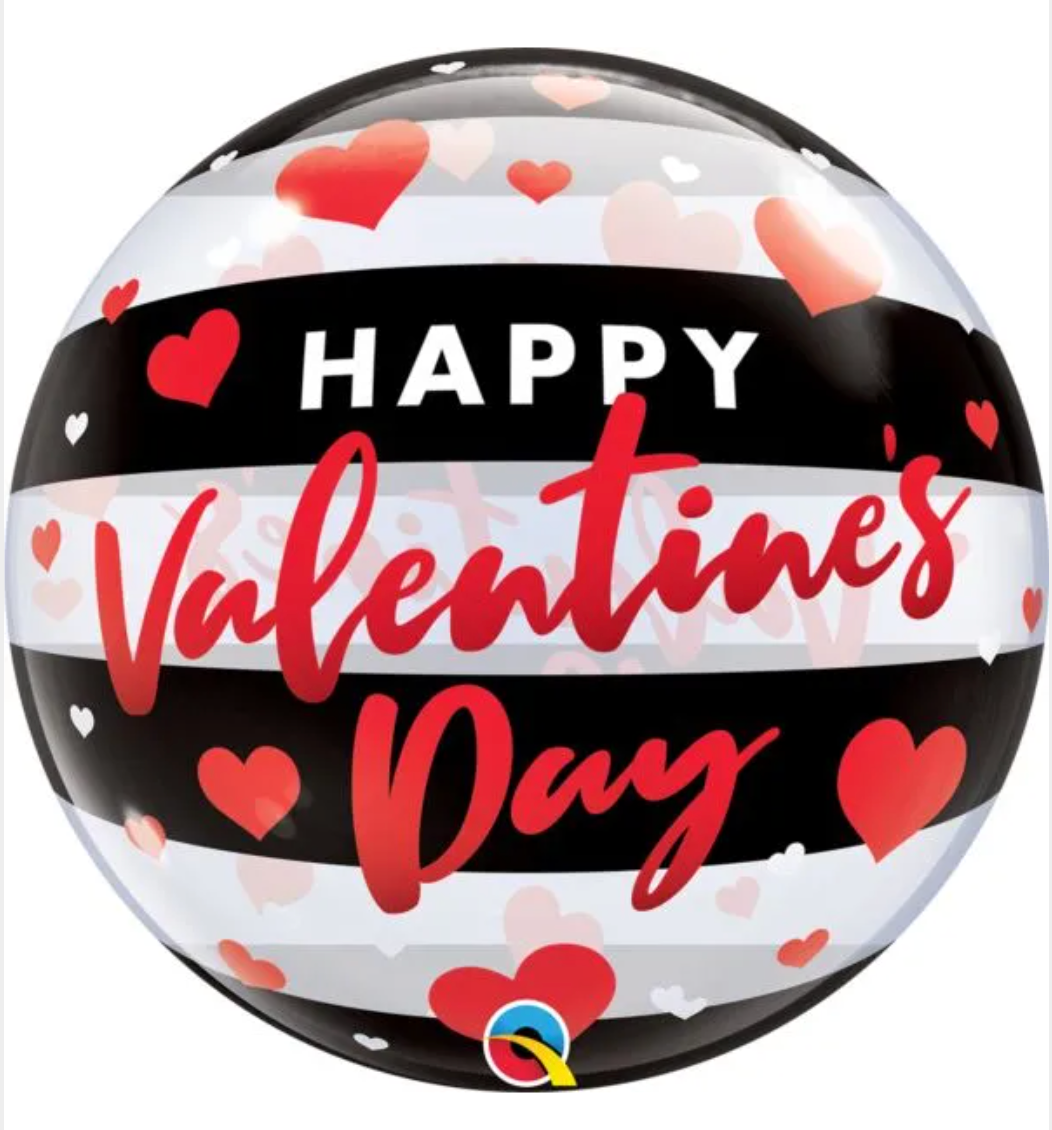 22" Happy Valentine's Day Bubble Balloon