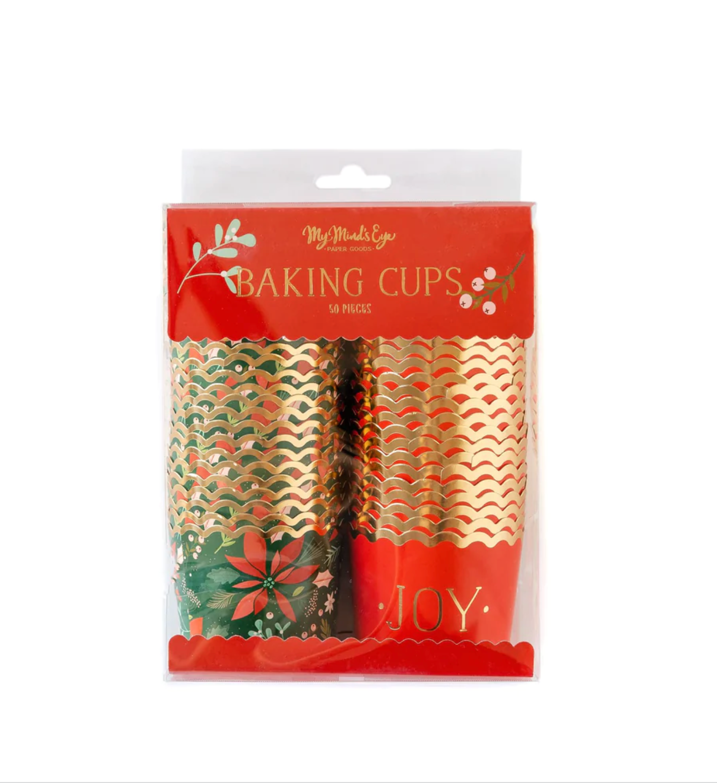 Poinsettia Food Snack Cups
