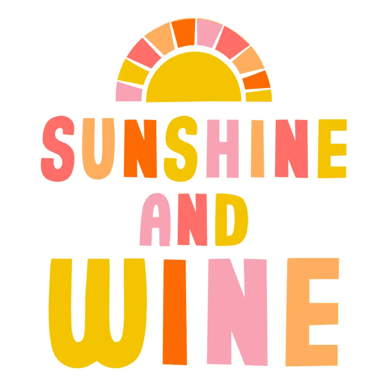Sunshine and Wine Beverage Napkin