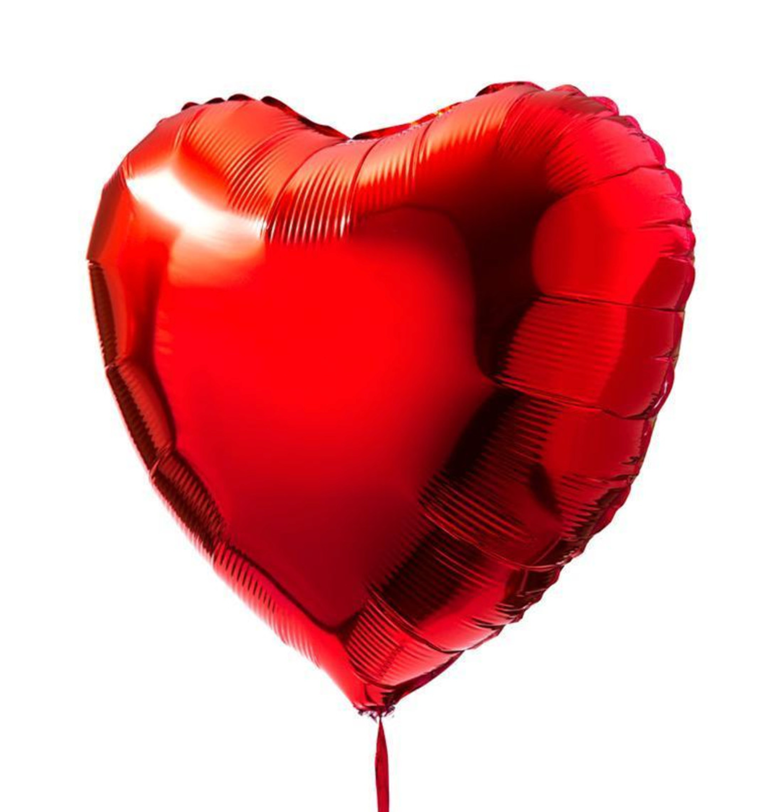 30" Red Metallic Heart Balloon
