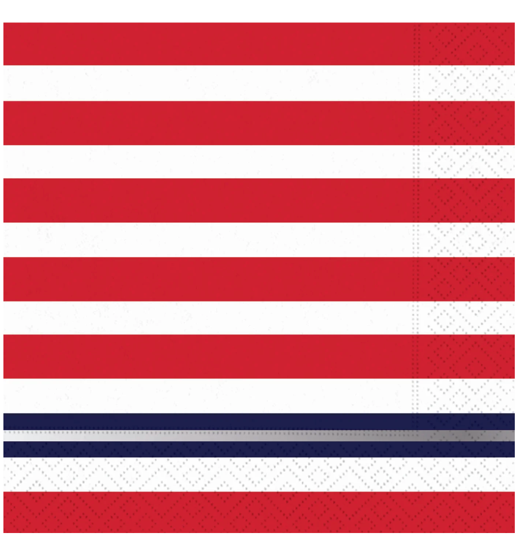 Patriotic Stripes Lunch Napkin