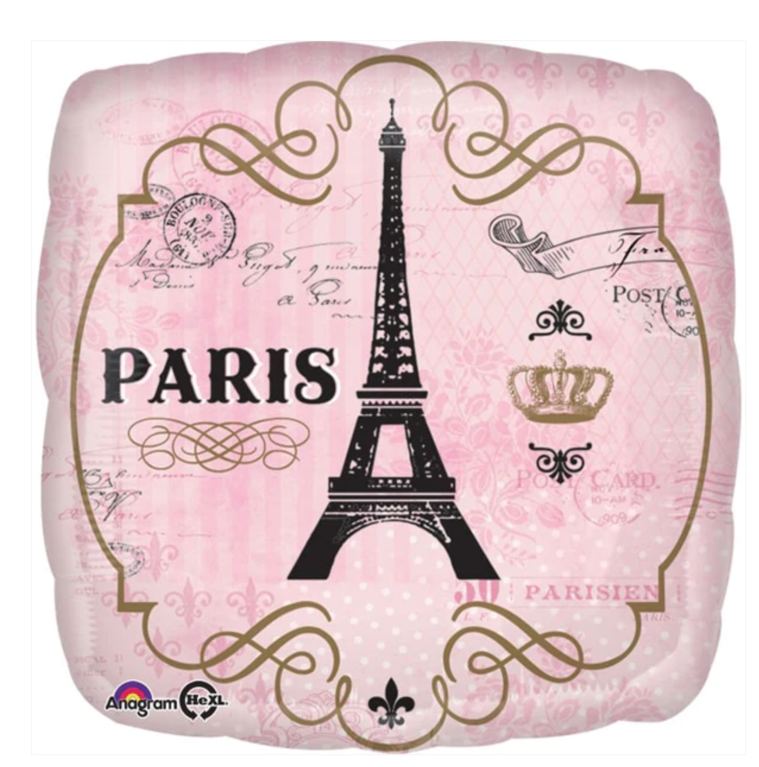 18" Pink Paris Balloon