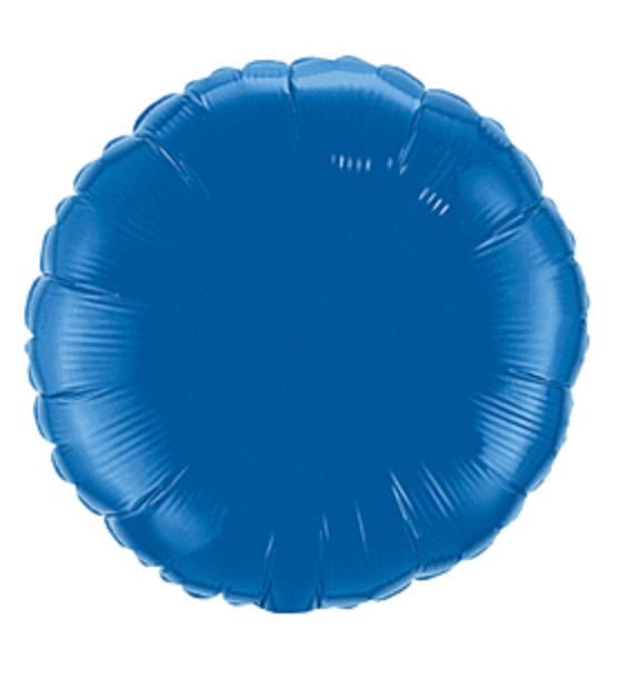18" Dark Blue Round Balloon