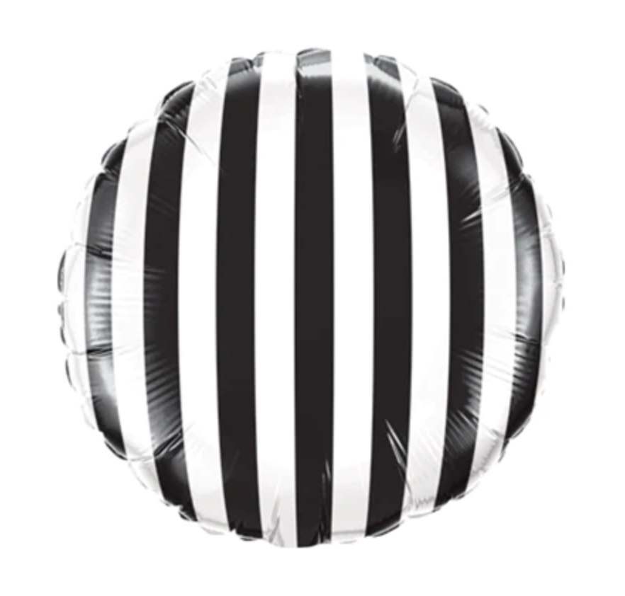 18" Striped Round Balloon