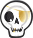 Black and Gold HALLOWEEN PARTY SKULL PLATE