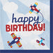 red and blue baby shower or birthday party fun Time Flies Napkins 