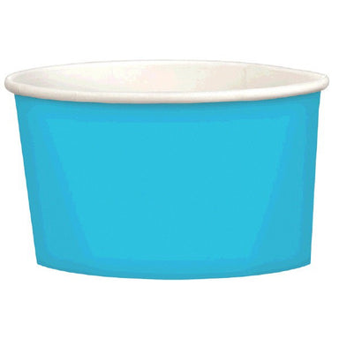 caribbean blue solid color snack or treat cup | solid party supplies