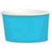 caribbean blue solid color snack or treat cup | solid party supplies