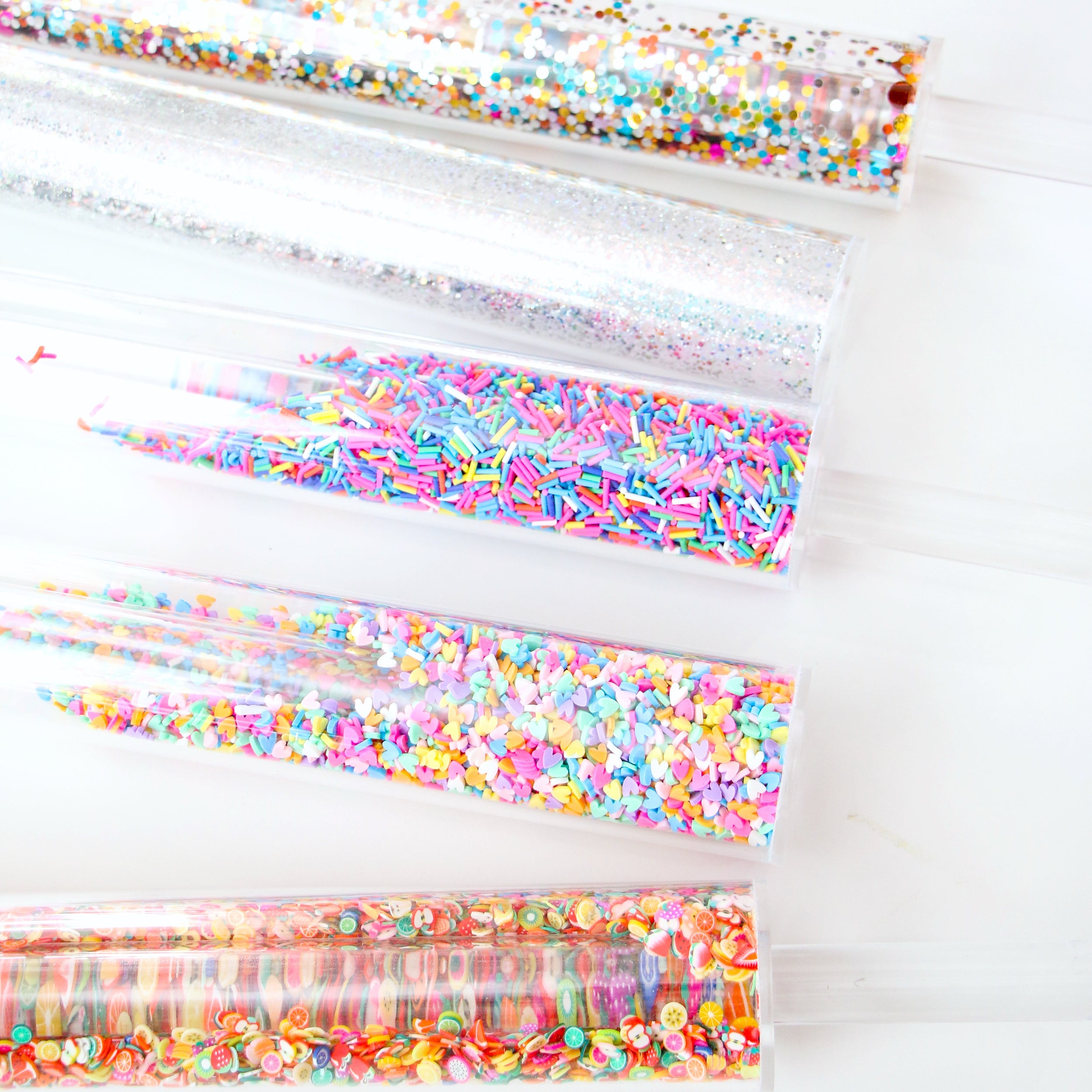 Acrylic confetti and sprinkle filled rolling pin by Kailo Chic