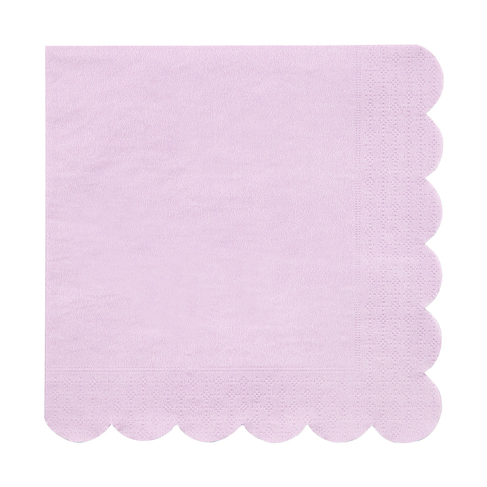 purple scalloped edge napkin 