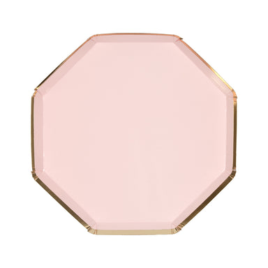 pale pink and gold dessert plate 