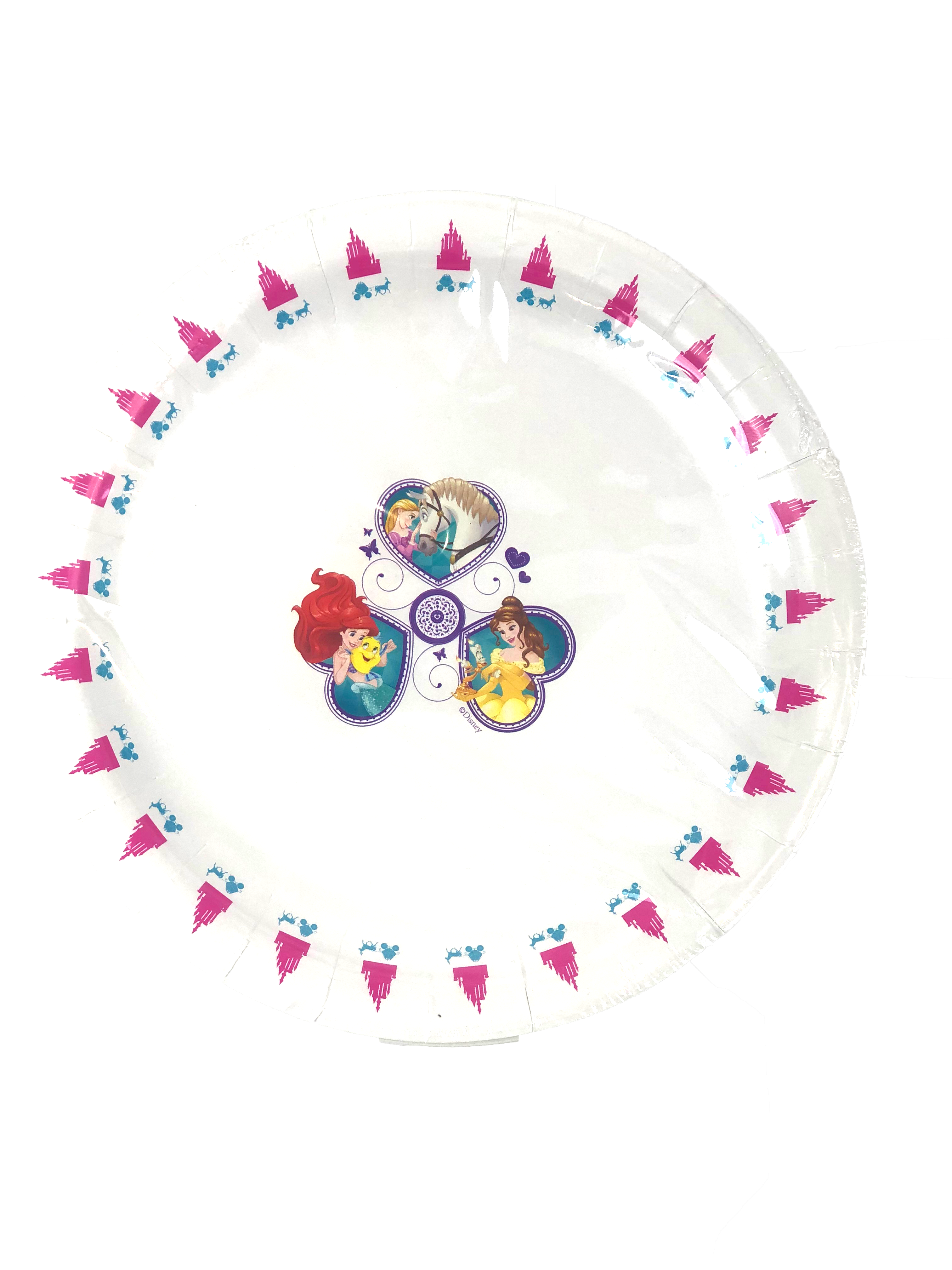 cute and colorful party plate, DISNEY PRINCESS PARTY PLATE
