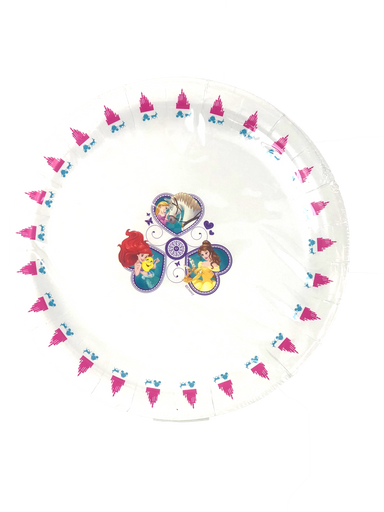 cute and colorful party plate, DISNEY PRINCESS PARTY PLATE