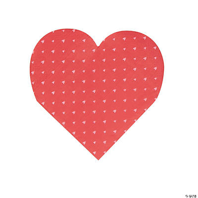 Red Heart Shaped Valentine's Napkin