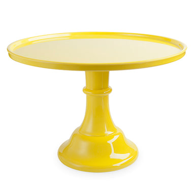 solid yellow cake stand perfect for birthdays, baby showers, bachelorette parties, bridal showers and more! 